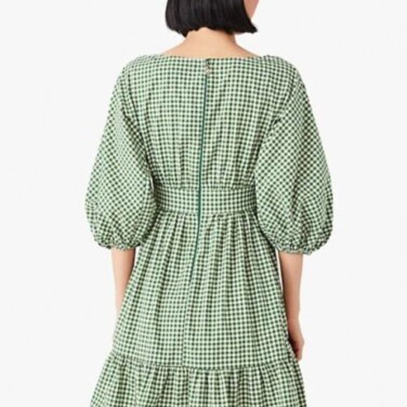 Kate Spade green gingham dress - Picture 2 of 2